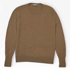 Everlane Cashmere Crew Sweater Camel Light Tan Sz Small